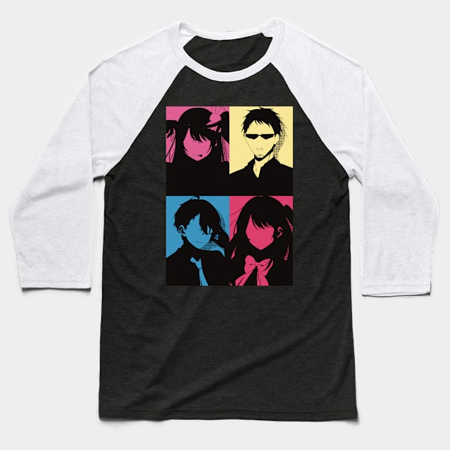 Oshi no Ko or My Star All Anime MC : Ai Hoshino, Ichigo Saitou, Aquamarine, and Ruby in Awesome Minimalist Vintage Pop Art Design Baseball T-Shirt by Animangapoi